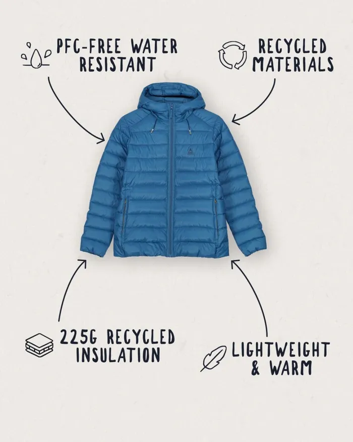 Passenger Jackets Women Pow Recycled Insulated Jacket Blue Steel Blue Steel