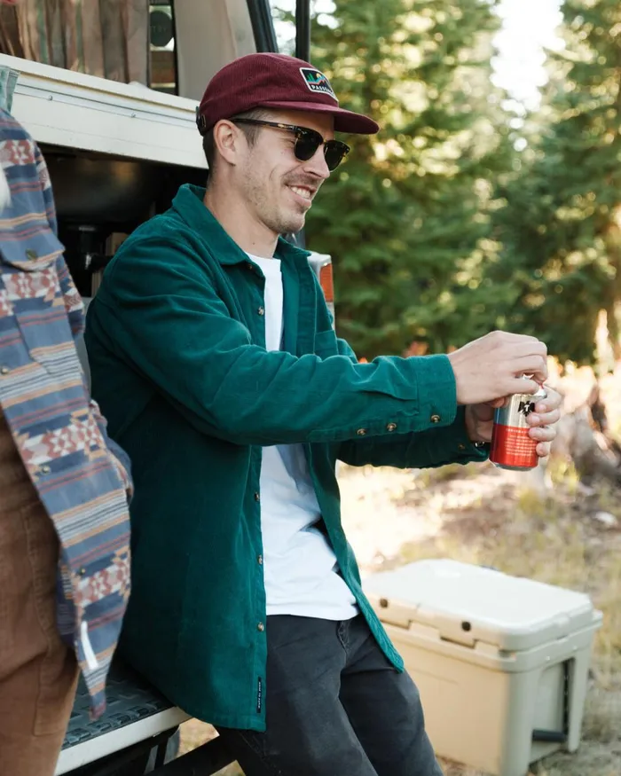 Passenger Tops Men Backcountry Cord Shirt Storm Green Storm Green