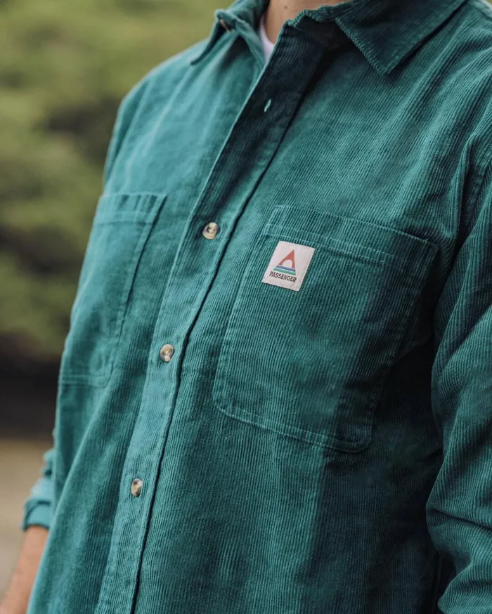 Passenger Tops Men Backcountry Cord Shirt Storm Green Storm Green
