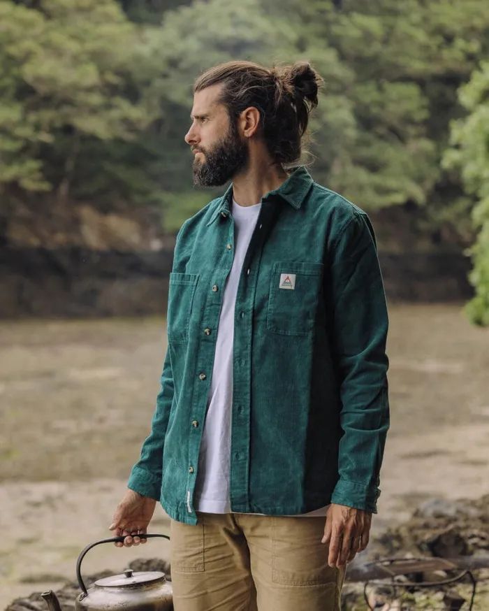 Passenger Tops Men Backcountry Cord Shirt Storm Green Storm Green