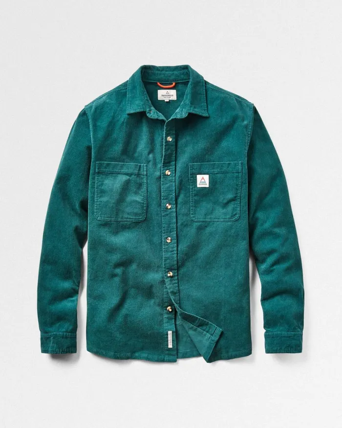 Passenger Tops Men Backcountry Cord Shirt Storm Green Storm Green