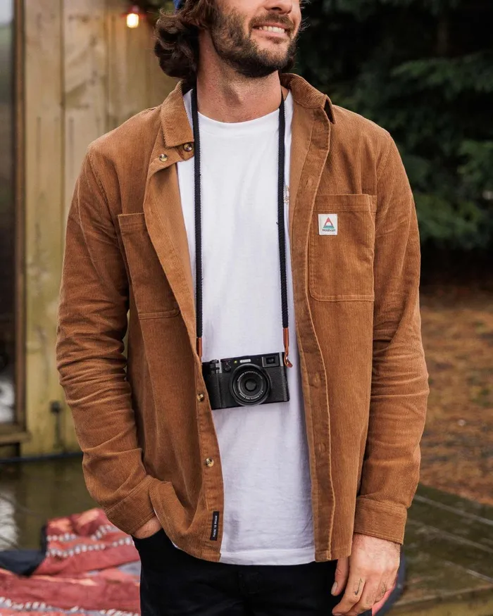 Passenger Tops Men Backcountry Cord Shirt Toffee Toffee