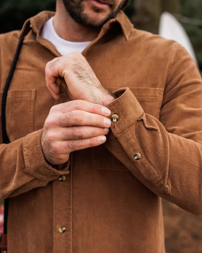 Passenger Tops Men Backcountry Cord Shirt Toffee Toffee
