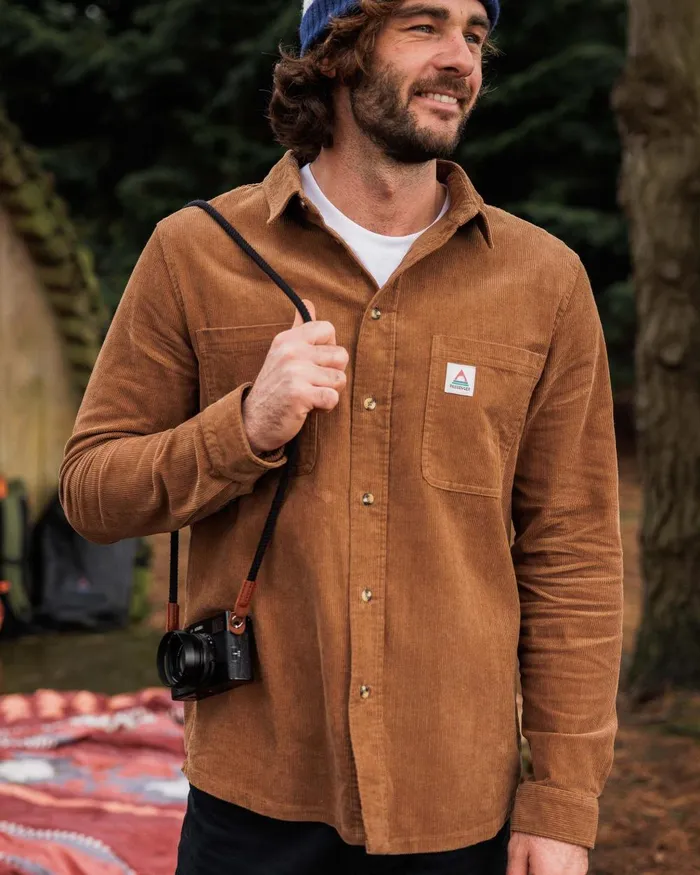 Passenger Tops Men Backcountry Cord Shirt Toffee Toffee