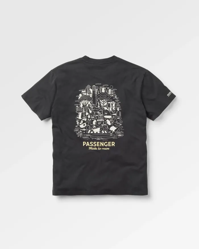 Passenger Tops Men Better Outside Organic Relaxed Fit TShirt Black Black