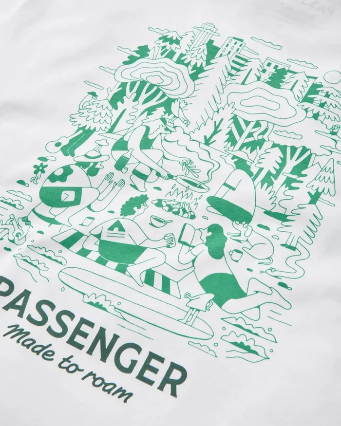Passenger Tops Men Better Outside Organic Relaxed Fit TShirt White White