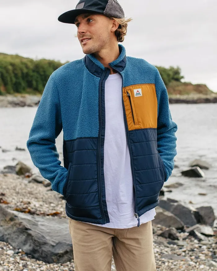 Passenger Tops Men Born Explorer Recycled PolarLined Sherpa Fleece Blue Steel Blue Steel Passenger Tops Men Born Explorer Recycled PolarLined Sherpa Fleece Blue Steel Blue Steel