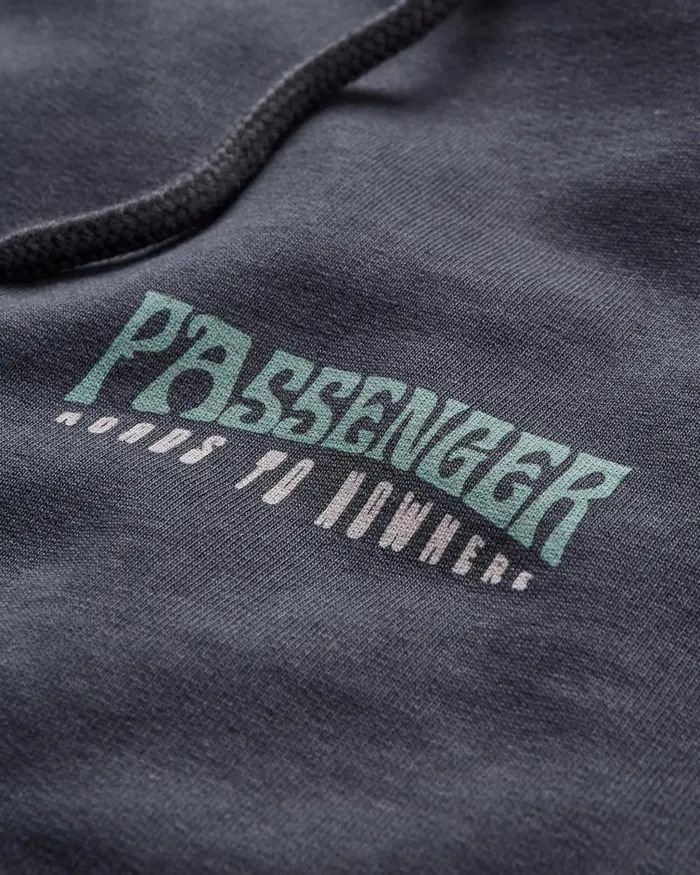 Passenger Tops Men Decade Recycled Cotton Hoodie Black Black