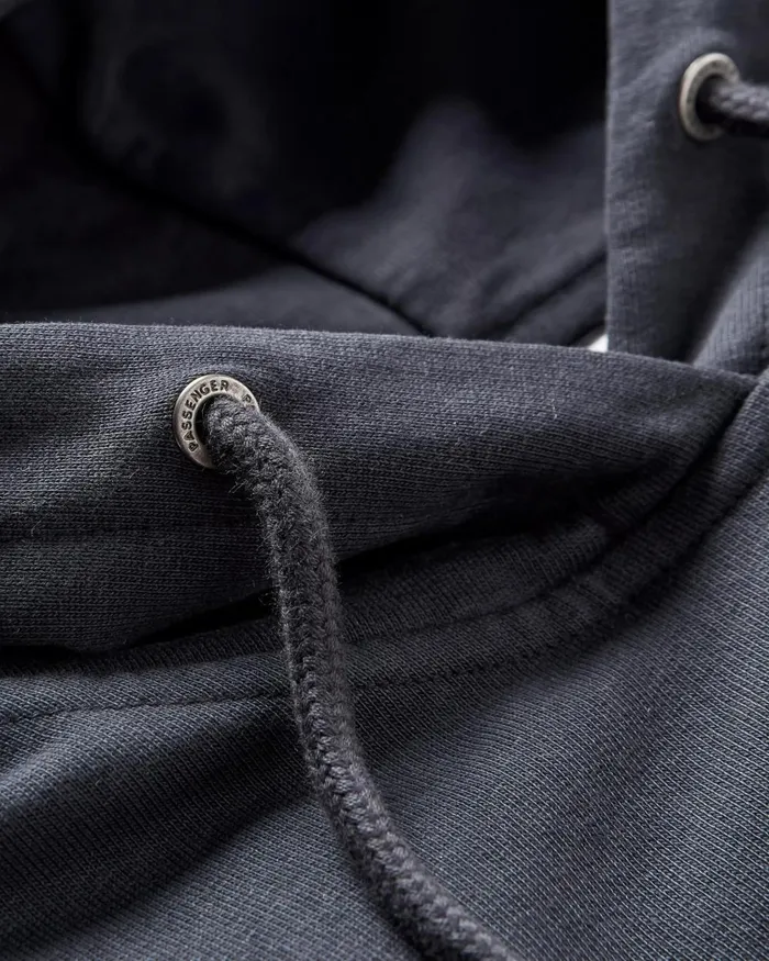 Passenger Tops Men Decade Recycled Cotton Hoodie Black Black