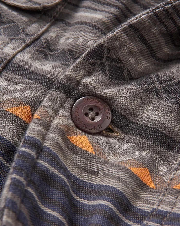 Passenger Tops Men Freestyle SherpaLined Overshirt Faded Black Faded Black