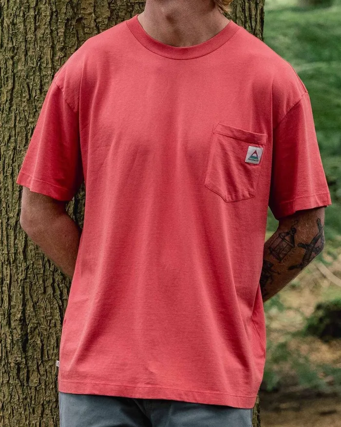 Passenger Tops Men Heritage Recycled Relaxed Fit TShirt Cardinal Cardinal