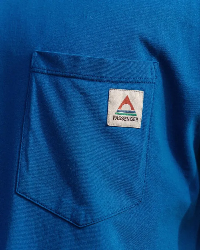 Passenger Tops Men Heritage Recycled Relaxed Fit TShirt True Blue True Blue