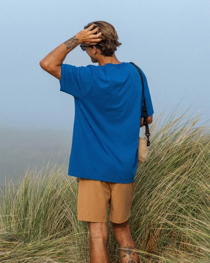 Passenger Tops Men Heritage Recycled Relaxed Fit TShirt True Blue True Blue