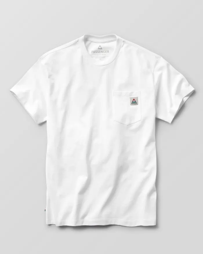 Passenger Tops Men Heritage Recycled Relaxed Fit TShirt White White