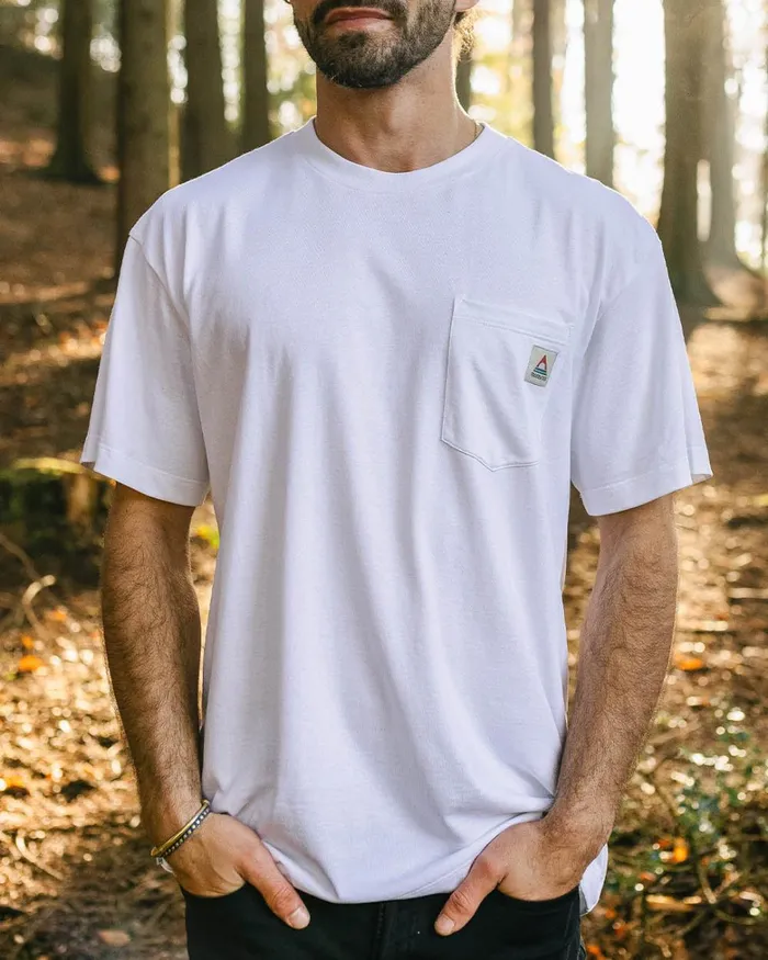 Passenger Tops Men Heritage Recycled Relaxed Fit TShirt White White