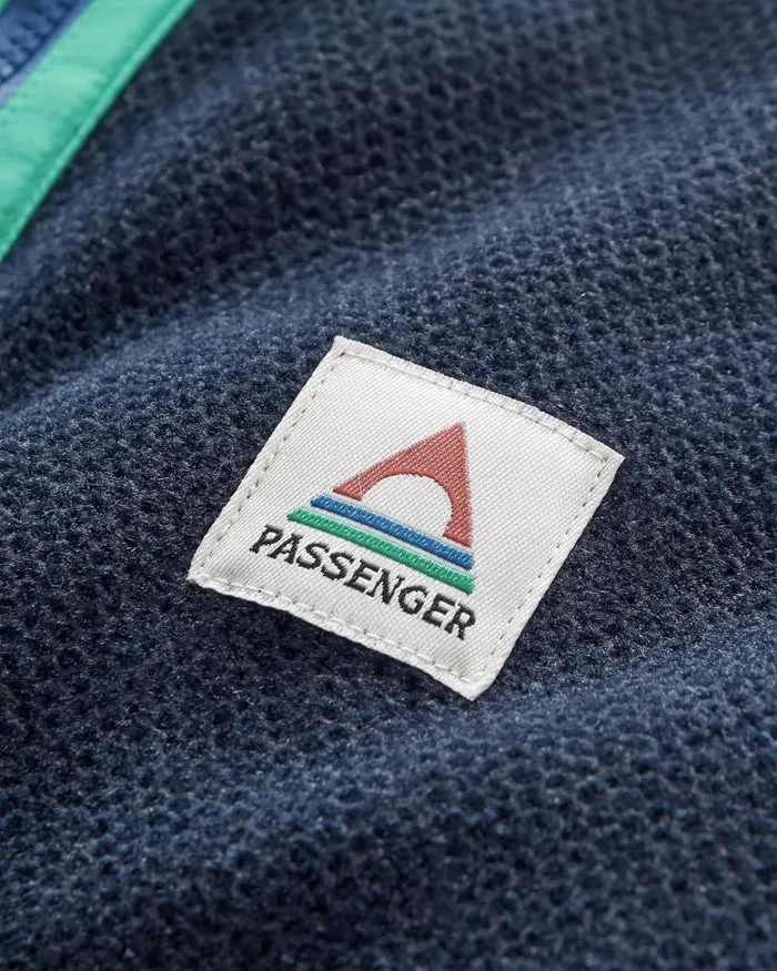 Passenger Tops Men Highland Recycled Polartec Fleece Lilac Deep Navy Lilac Deep Navy