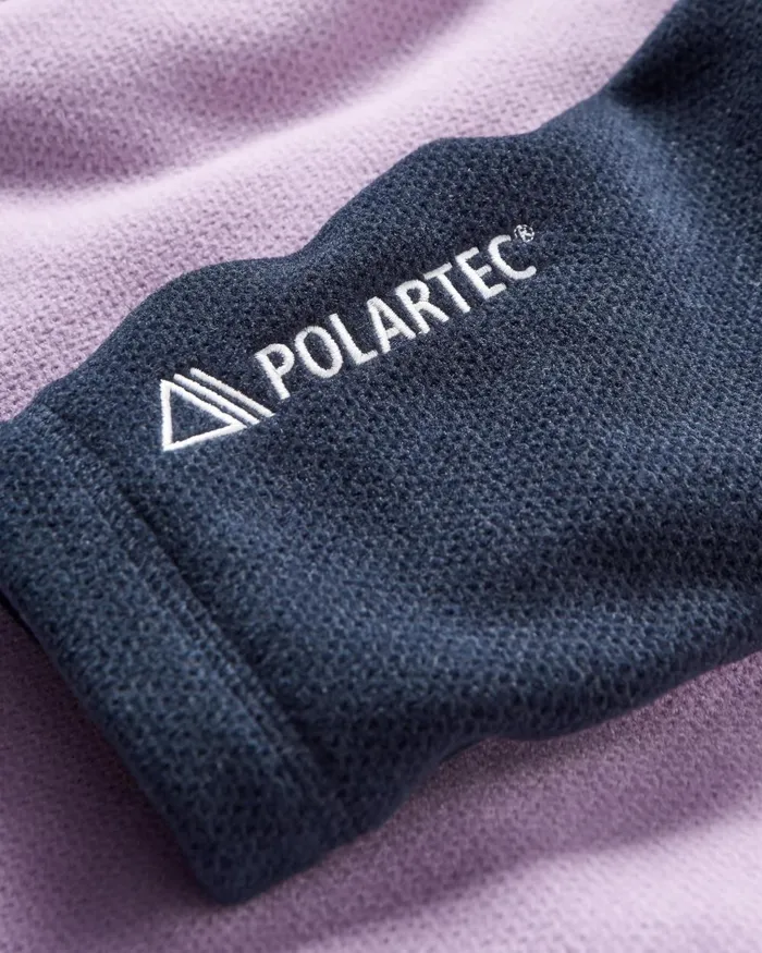 Passenger Tops Men Highland Recycled Polartec Fleece Lilac Deep Navy Lilac Deep Navy