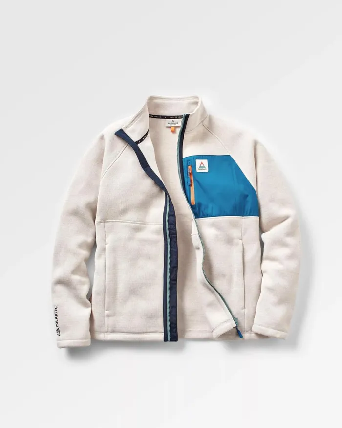Passenger Tops Men Incline Recycled Polartec Fleece Vintage White Vintage White