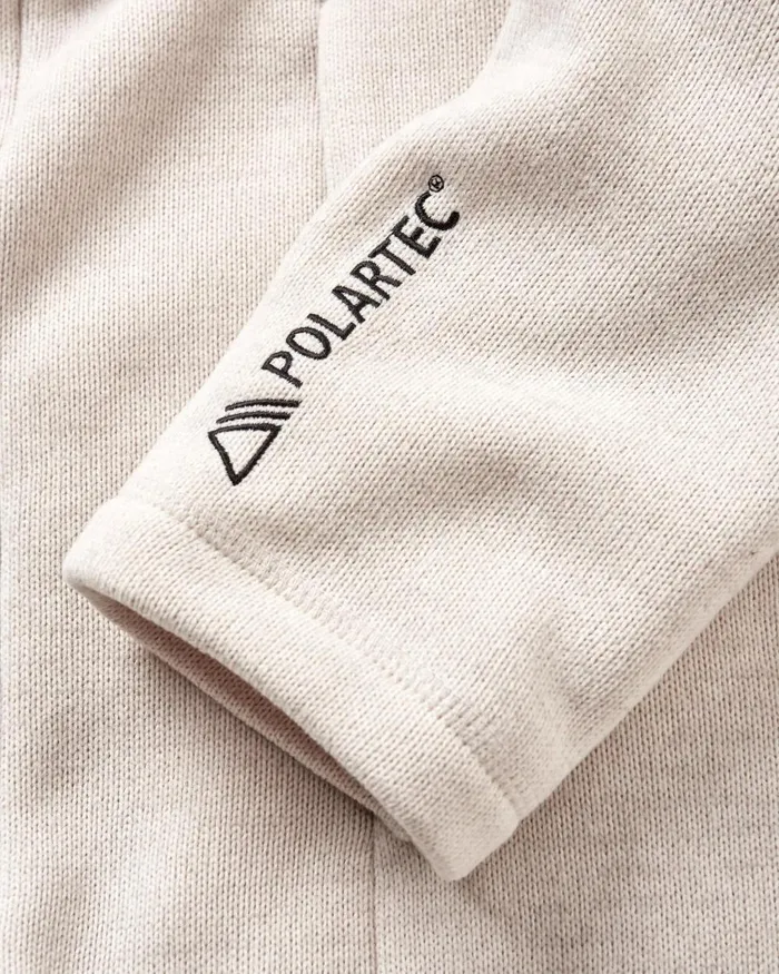 Passenger Tops Men Incline Recycled Polartec Fleece Vintage White Vintage White