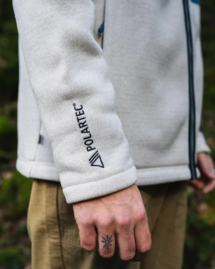 Passenger Tops Men Incline Recycled Polartec Fleece Vintage White Vintage White