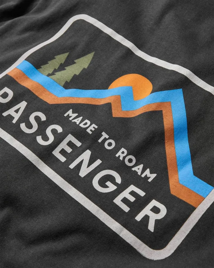 Passenger Tops Men Made To Roam Recycled Cotton TShirt Black Black