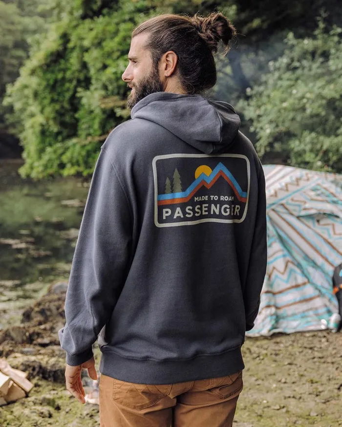 Passenger Tops Men Made To Roam Recycled Hoodie Faded Black Faded Black