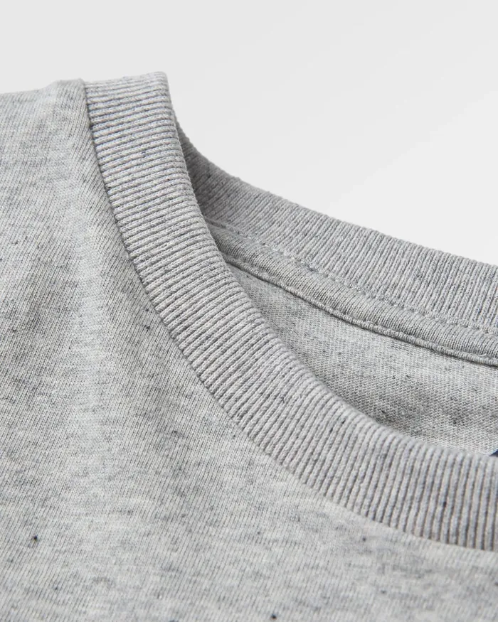 Passenger Tops Men Odyssey Recycled Cotton TShirt Grey Marl Grey Marl