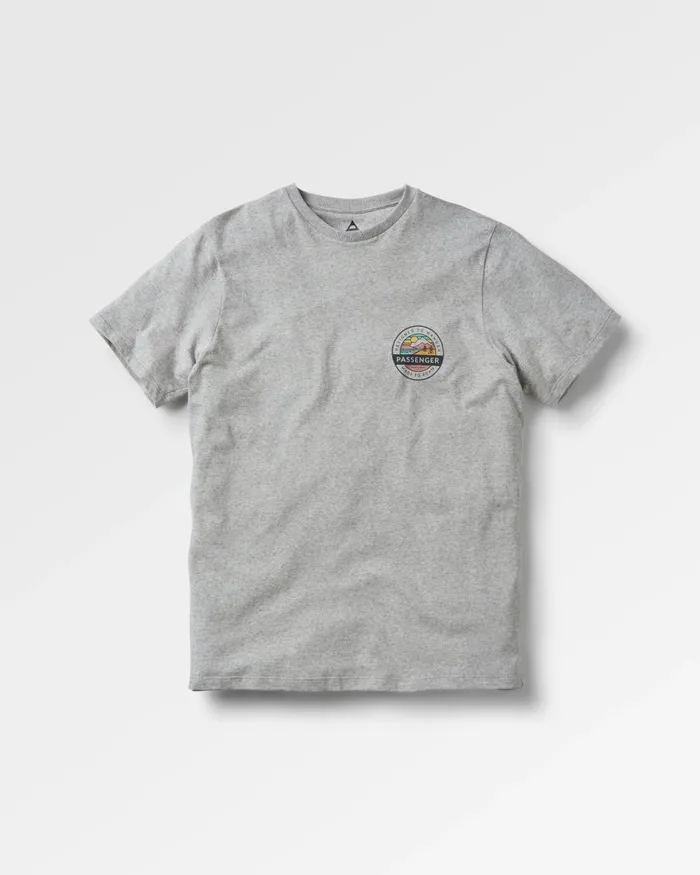 Passenger Tops Men Odyssey Recycled Cotton TShirt Grey Marl Grey Marl
