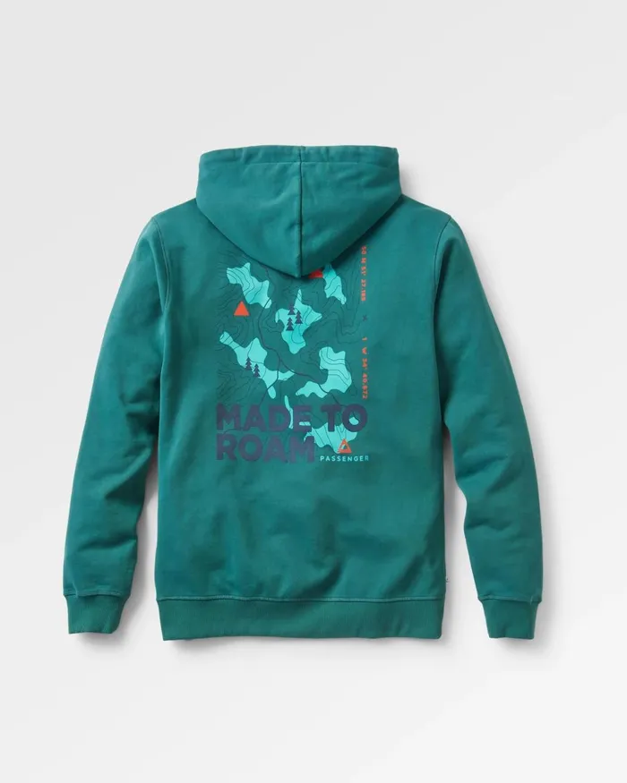 Passenger Tops Men Pace Recycled Cotton Hoodie Deep Ocean Deep Ocean