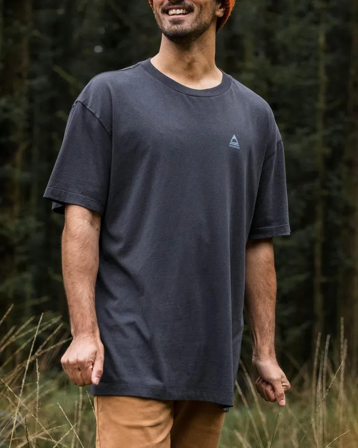 Passenger Tops Men Purpose Recycled Relaxed Fit TShirt Black Black