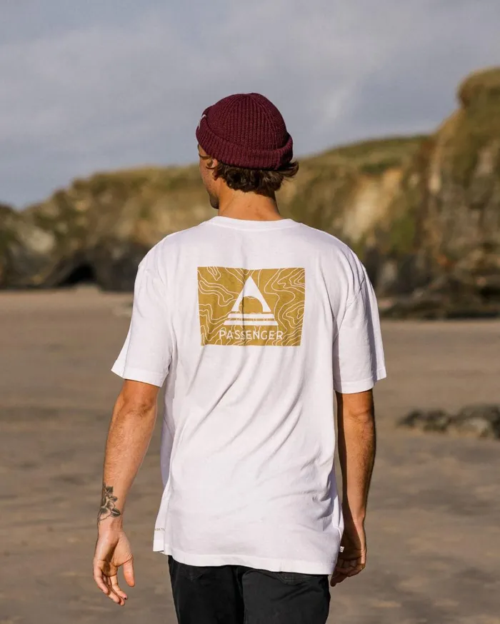 Passenger Tops Men Purpose Recycled Relaxed Fit TShirt White White