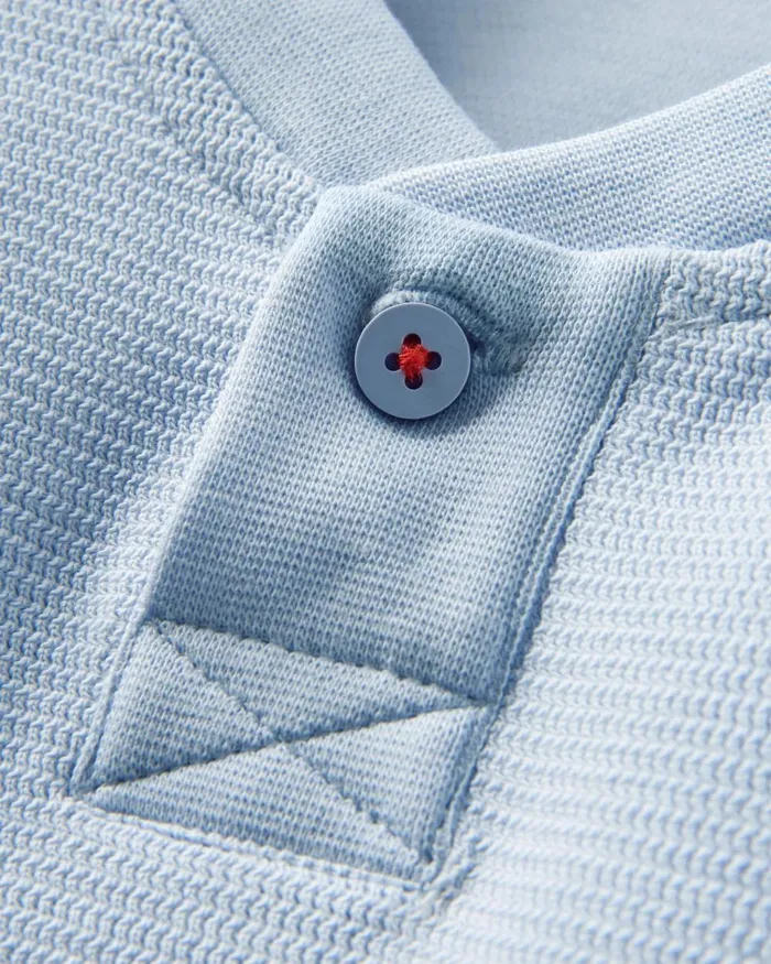 Passenger Tops Men Stream Button Up Henley Pale Blue Pale Blue