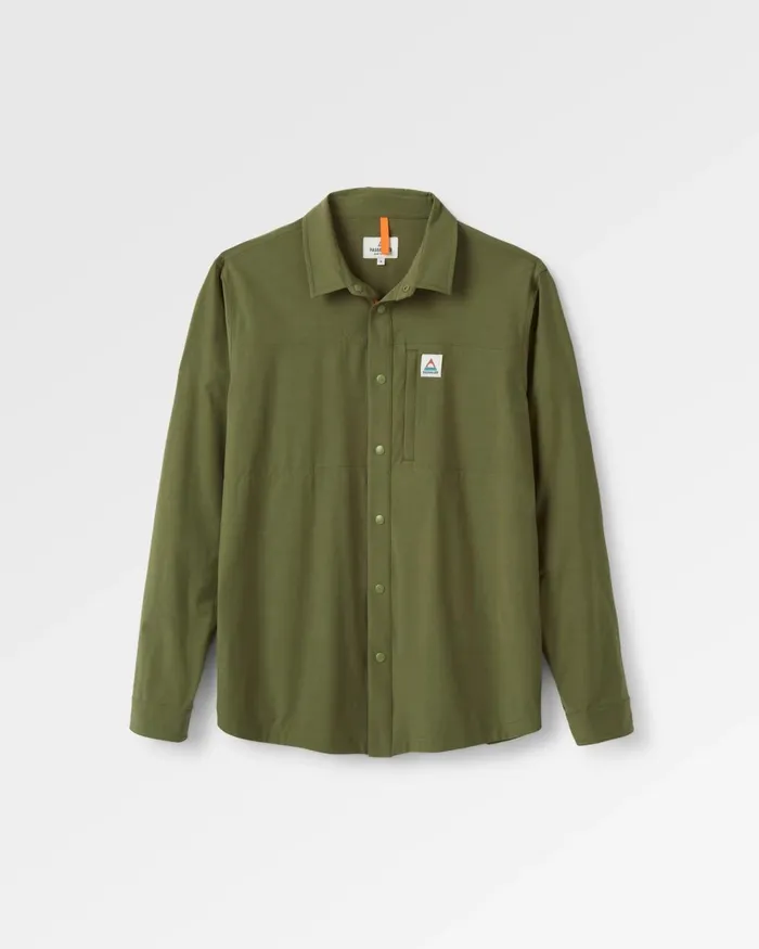 Passenger Tops Men Traveller Stretch Shirt Khaki Khaki