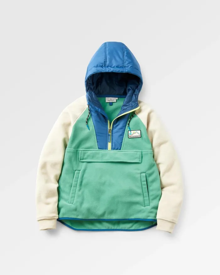 Passenger Tops Women Alexander Recycled Polar Hooded Fleece Green Spruce Green Spruce