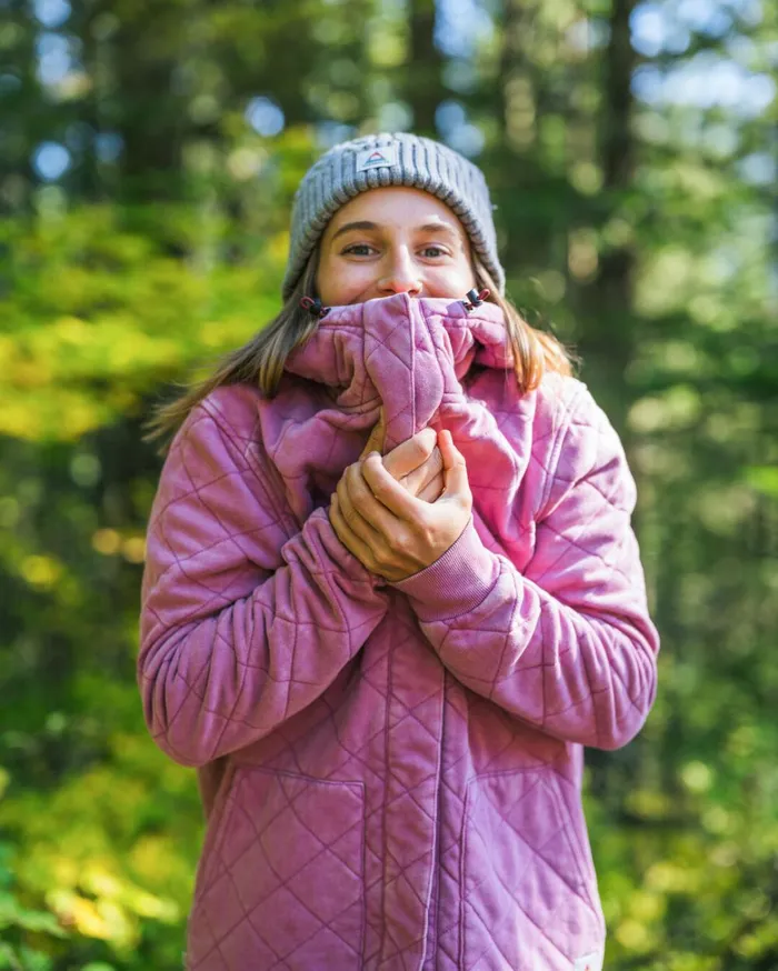 Passenger Tops Women Clementine Recycled Quilted Popper Up Hoodie Mauve Haze Mauve Haze Passenger Tops Women Clementine Recycled Quilted Popper Up Hoodie Mauve Haze Mauve Haze