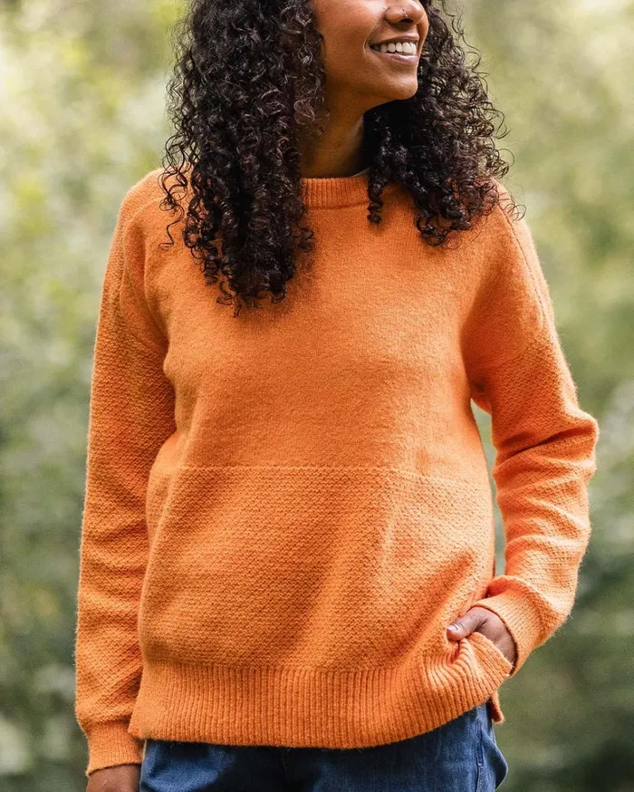 Passenger Tops Women Cove Recycled Knitted Jumper Apricot Apricot
