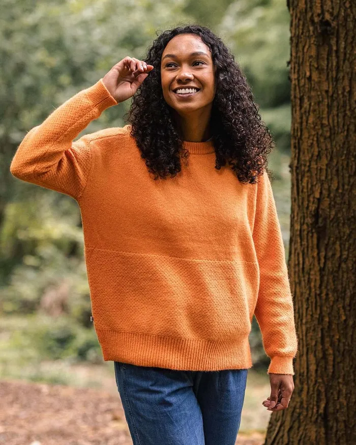 Passenger Tops Women Cove Recycled Knitted Jumper Apricot Apricot