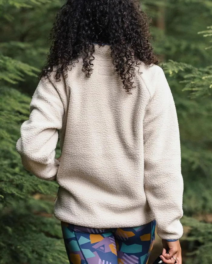 Passenger Tops Women Fairbanks 20 Full Zip Recycled Sherpa Fleece Oatmeal Oatmeal
