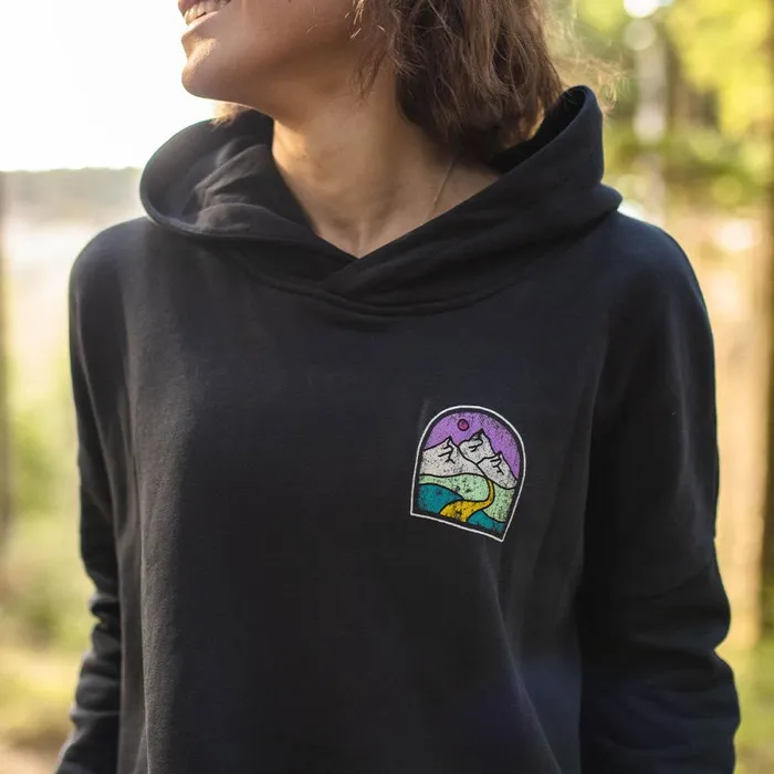 Passenger Tops Women Friday Collective Recycled Cotton Hoodie Black Black