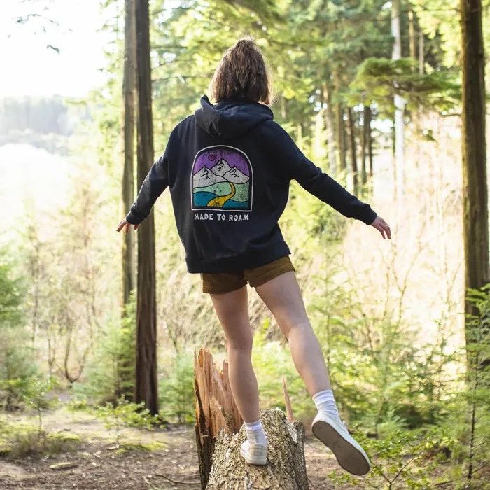 Passenger Tops Women Friday Collective Recycled Cotton Hoodie Black Black