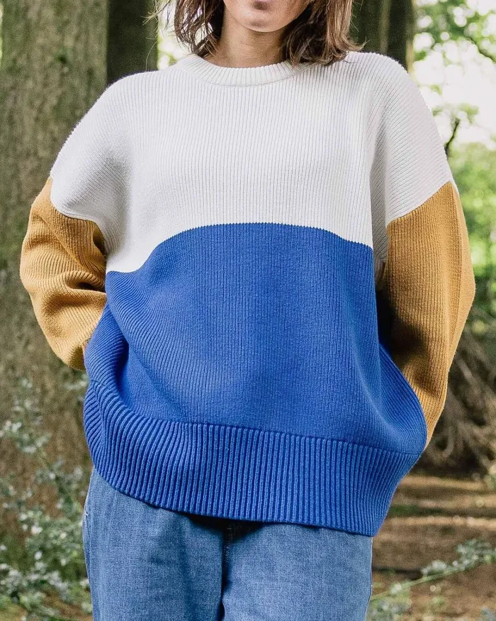 Passenger Tops Women Gondwana Organic Oversized Knitted Jumper True Blue True Blue