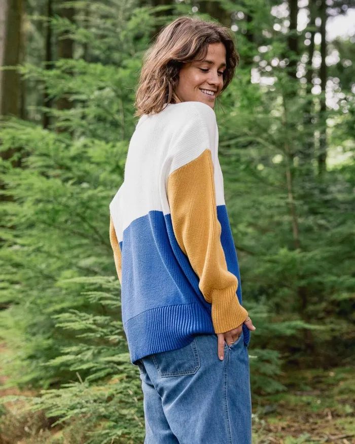 Passenger Tops Women Gondwana Organic Oversized Knitted Jumper True Blue True Blue