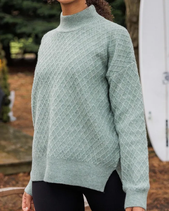 Passenger Tops Women Hinterland Recycled Knitted Jumper Pistachio Pistachio