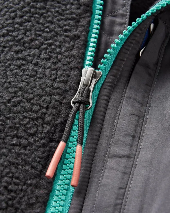 Passenger Tops Women Home 20 12 Zip Recycled Sherpa Fleece Black Black