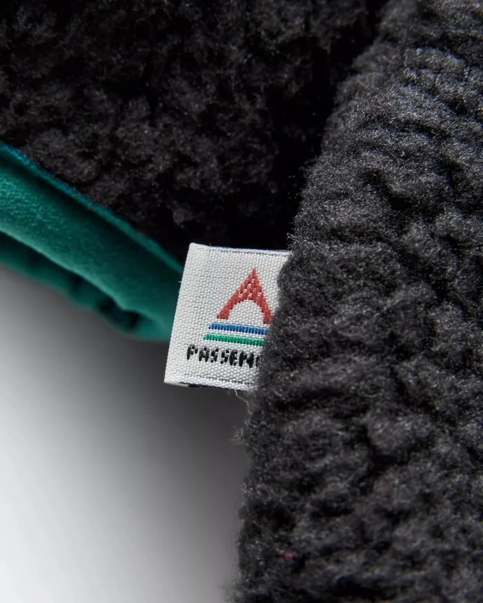 Passenger Tops Women Home 20 12 Zip Recycled Sherpa Fleece Black Black