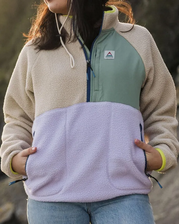 Passenger Tops Women Home 20 Recycled Sherpa Fleece Lilac Mist Lilac Mist