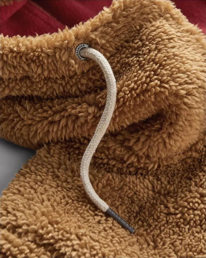 Passenger Tops Women Nestling Sherpa Hooded Fleece Biscuit Biscuit
