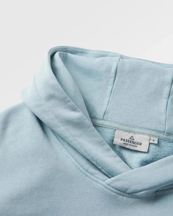 Passenger Tops Women Outlook Recycled Cotton Hoodie Blue Fog Blue Fog
