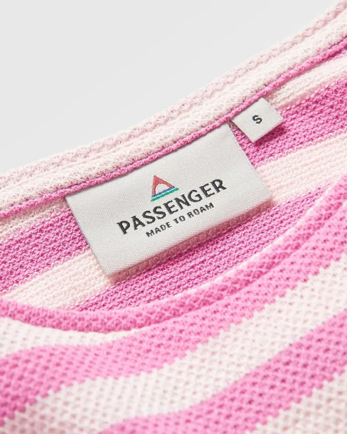 Passenger Tops Women Panorama Striped LS TShirt Mauve Haze Stripe Mauve Haze Stripe