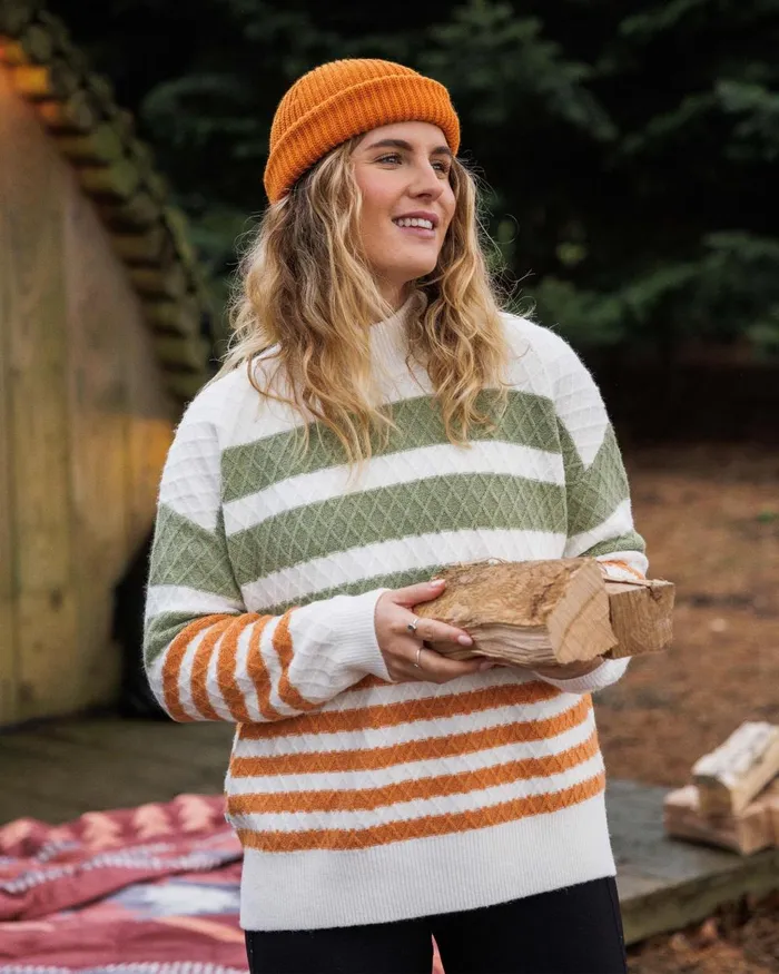 Passenger Tops Women Ramble Recycled Knitted Jumper Off White Off White